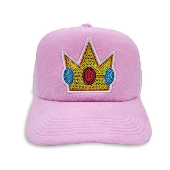 Nintendo Accessories - Nintendo Pink and Yellow Trucker Hat